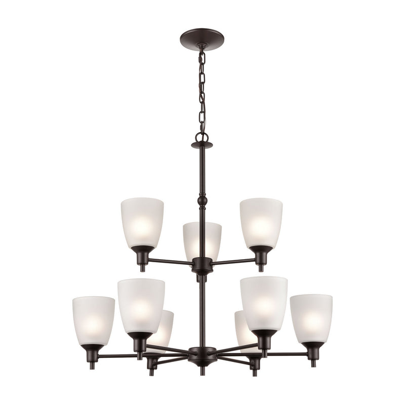 ELK Home 1359CH/10 Nine Light Chandelier, Oil Rubbed Bronze Finish - At LightingWellCo