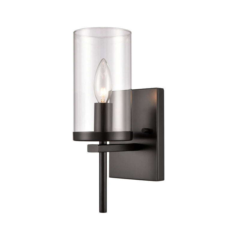 ELK Home CN290126 One Light Wall Sconce, Black Finish - At LightingWellCo