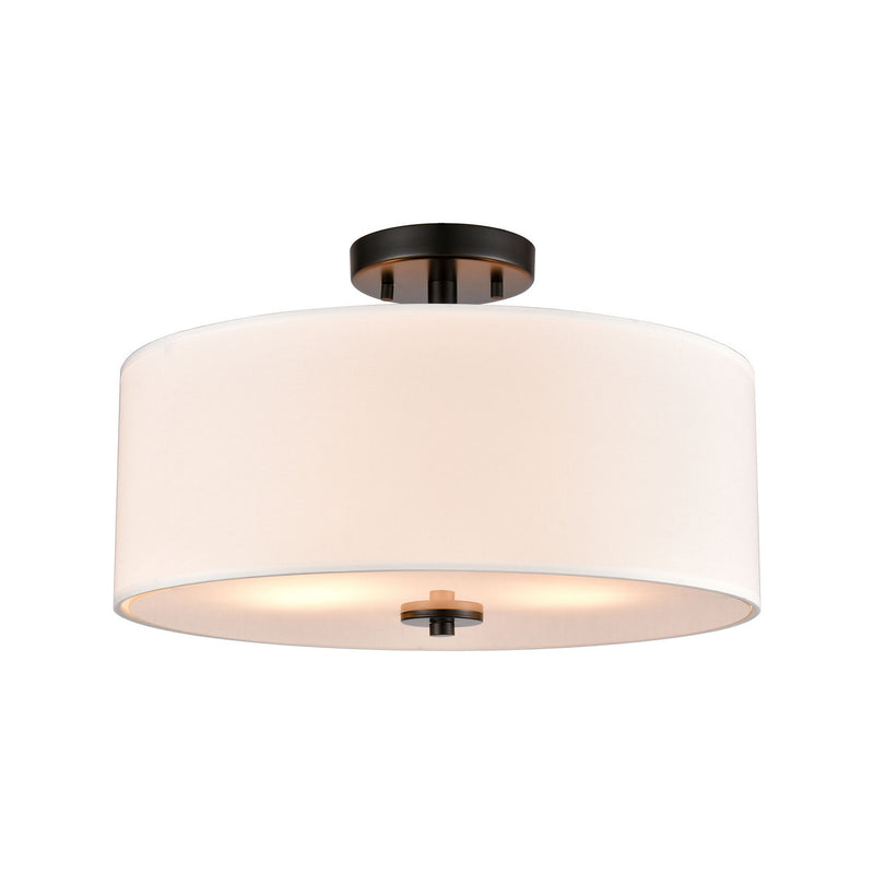 ELK Home CN290286 Two Light Semi Flush Mount, Black Finish - At LightingWellCo