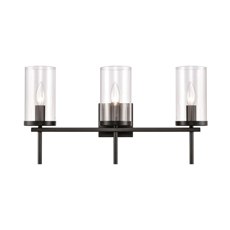 ELK Home CN290316 Three Light Vanity, Black Finish-LightingWellCo