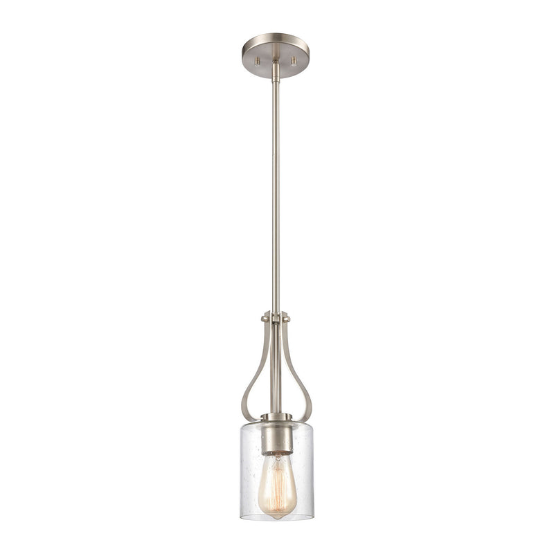 ELK Home CN300152 One Light Mini Pendant, Brushed Nickel Finish - At LightingWellCo