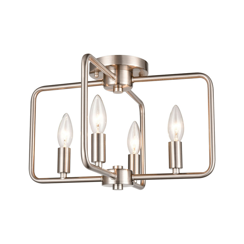 ELK Home CN330482 Four Light Flush Mount, Brushed Nickel Finish - At LightingWellCo