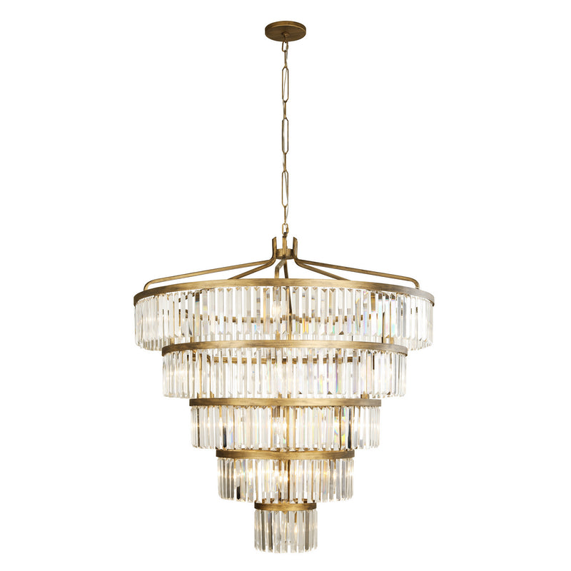 Varaluz 297P25HG 25 Light Pendant, Havana Gold Finish - LightingWellCo