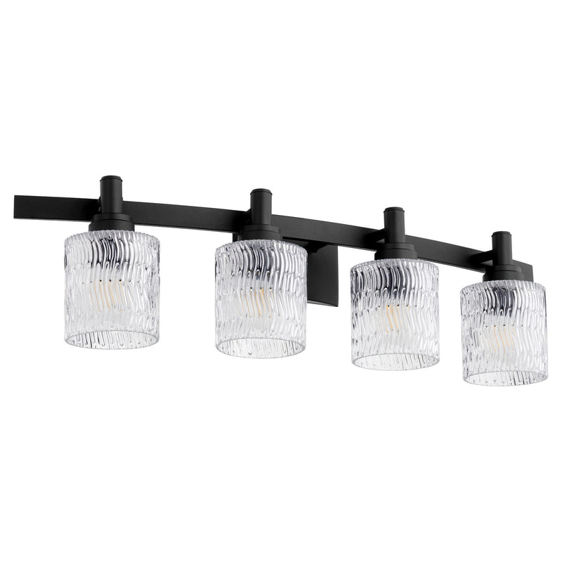 Quorum 5184-4-69 Four Light Vanity, Black Finish - LightingWellCo