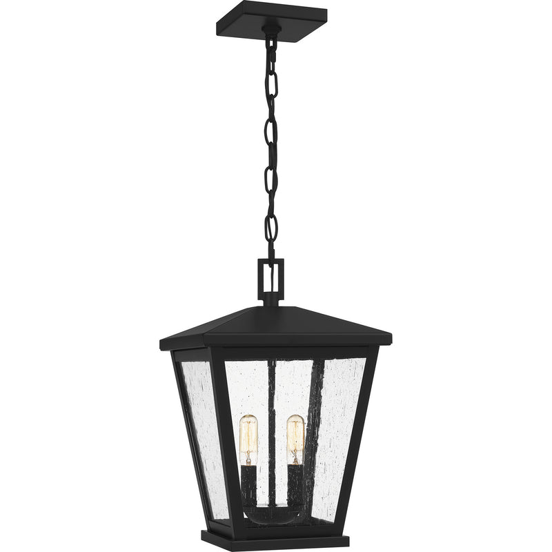 Quoizel JFY1911MBK One Light Outdoor Hanging Lantern, Matte Black Finish - LightingWellCo