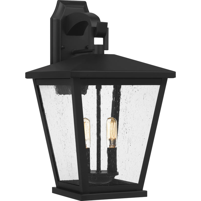 Quoizel JFY8411MBK One Light Outdoor Wall Mount, Matte Black Finish - LightingWellCo