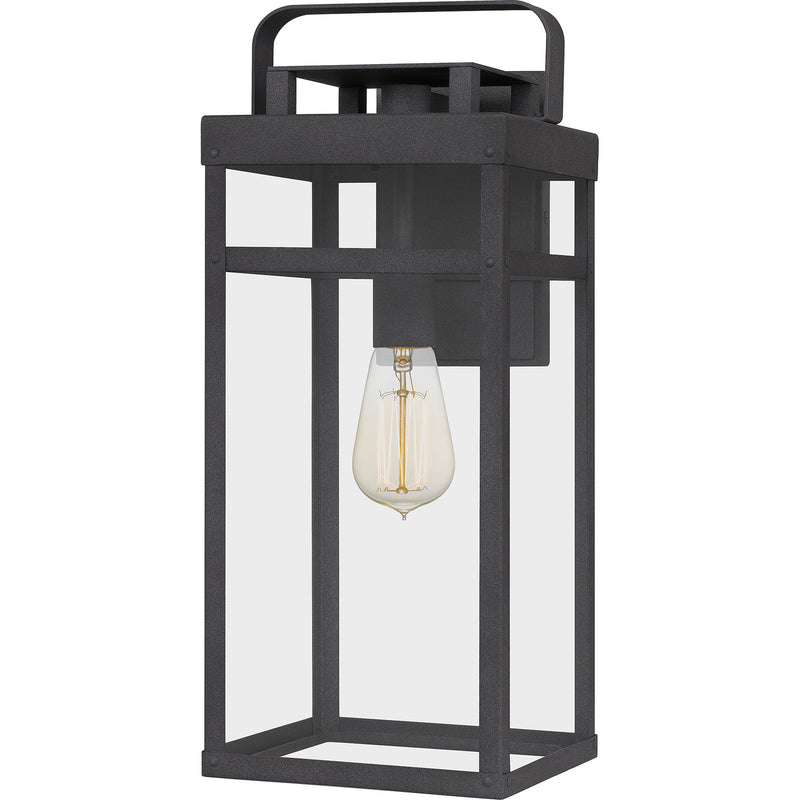 Quoizel KTN8408MB One Light Outdoor Wall Mount, Mottled Black Finish - LightingWellCo