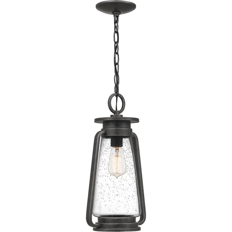 Quoizel SUT1909SPB One Light Outdoor Hanging Lantern, Speckled Black Finish - LightingWellCo