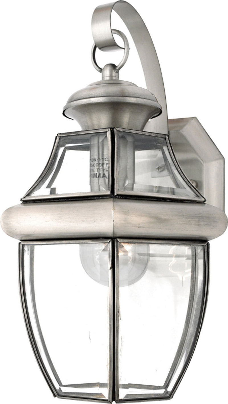 Quoizel NY8316P One Light Outdoor Wall Lantern, Pewter Finish - LightingWellCo