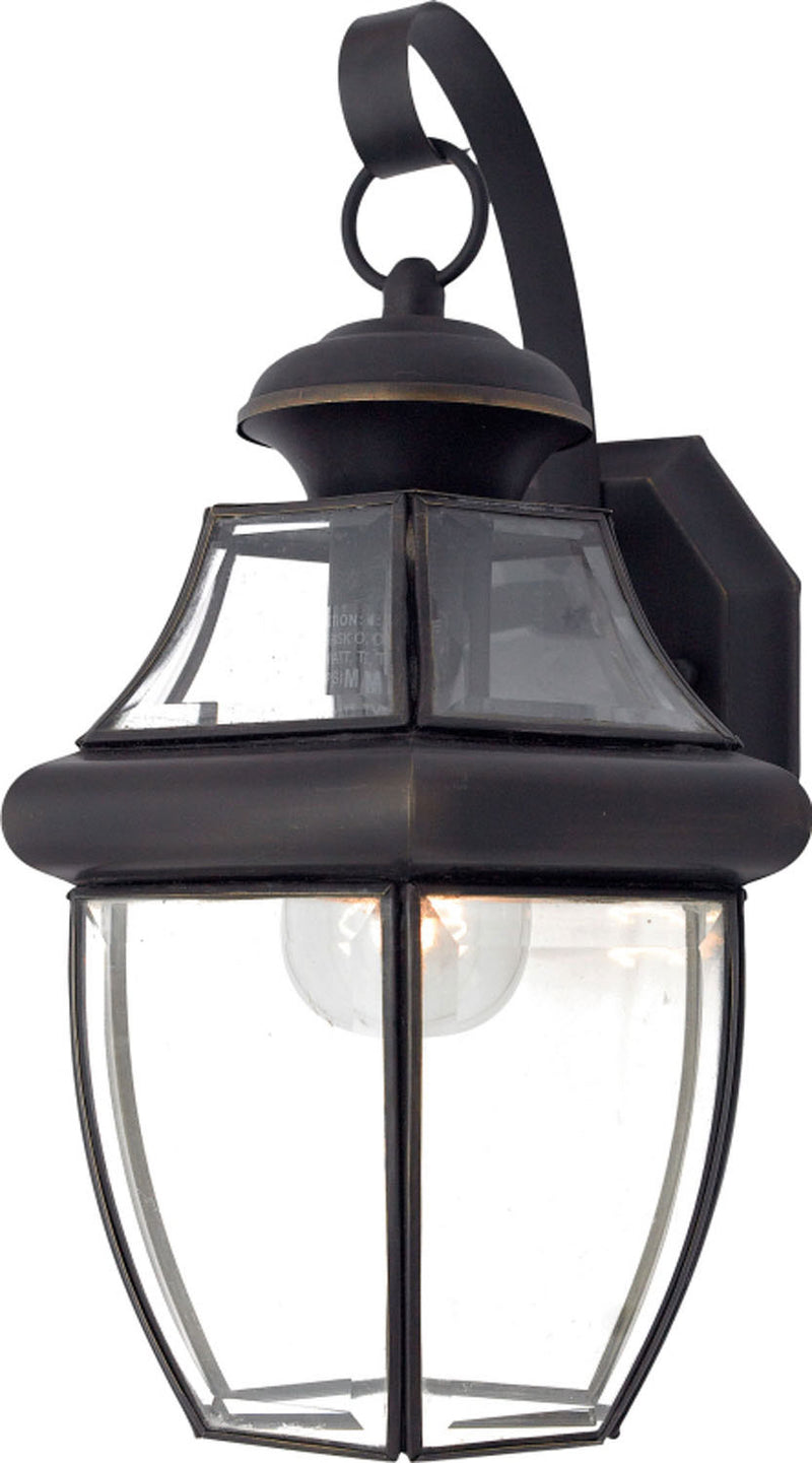 Quoizel NY8316Z One Light Outdoor Wall Lantern, Medici Bronze Finish - LightingWellCo