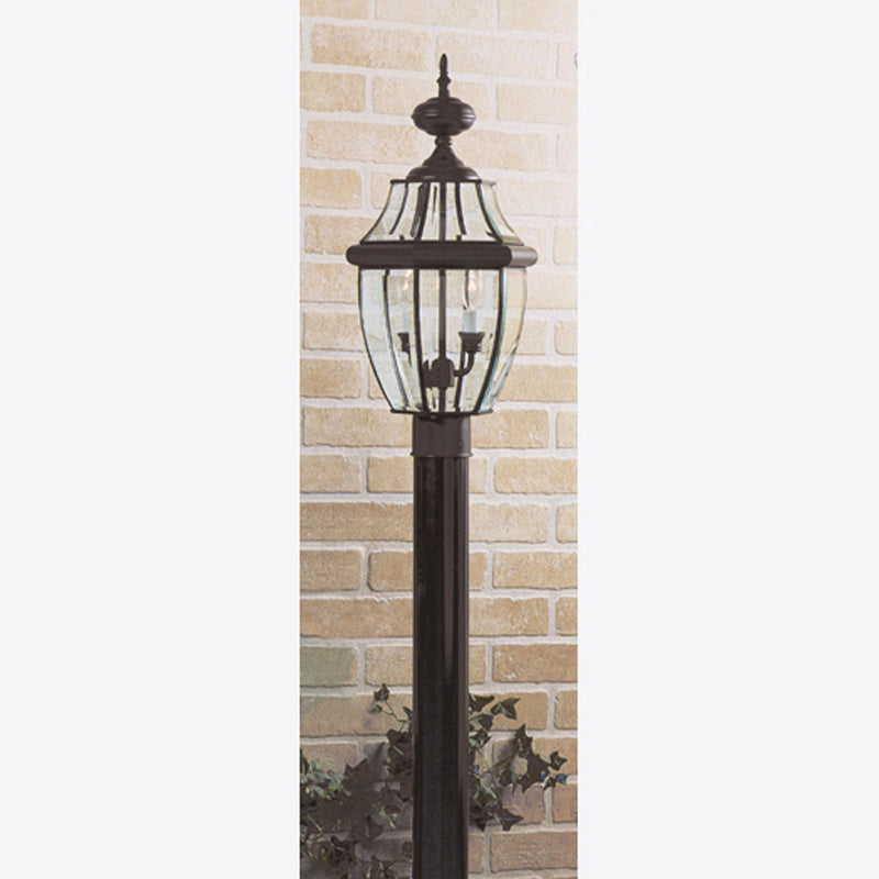 Quoizel NY9042K Two Light Outdoor Post Mount, Mystic Black Finish - LightingWellCo