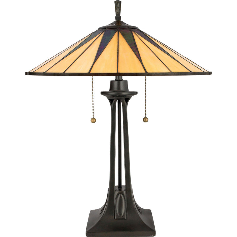 Quoizel TF6668VB Two Light Table Lamp, Vintage Bronze Finish - LightingWellCo