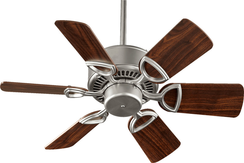 Quorum 43306-65 30``Ceiling Fan, Satin Nickel Finish - LightingWellCo