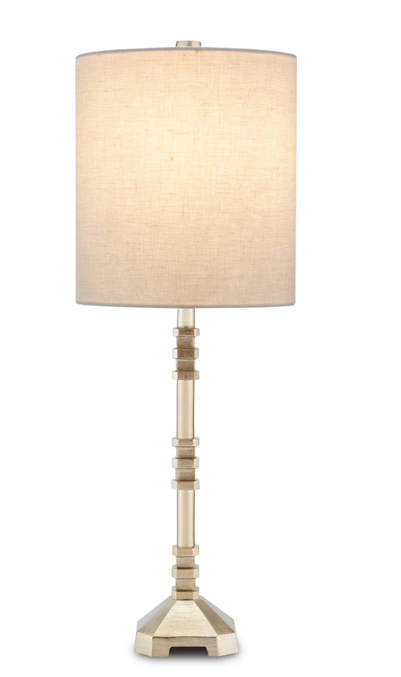 Currey and Company 6000-0701 One Light Table Lamp, Shiny Gold Finish - LightingWellCo