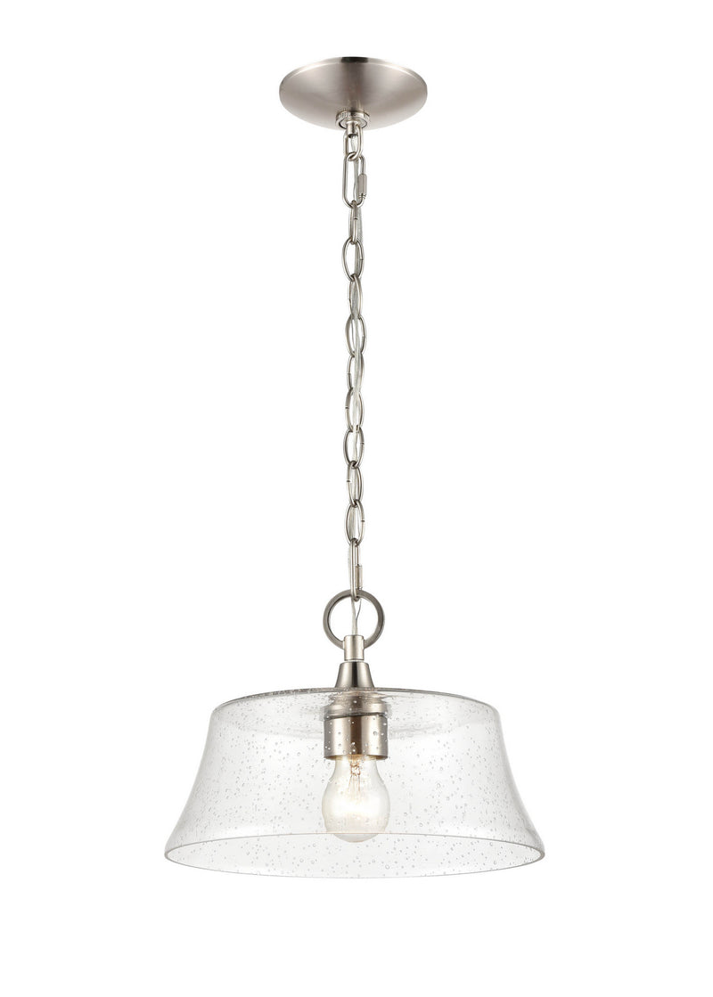 Millennium 2111-BN One Light Pendant, Brushed Nickel Finish at LightingWellCo