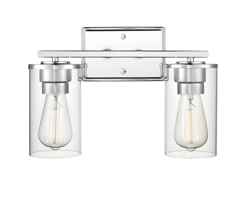 Millennium 2702-CH Two Light Vanity, Chrome Finish at LightingWellCo