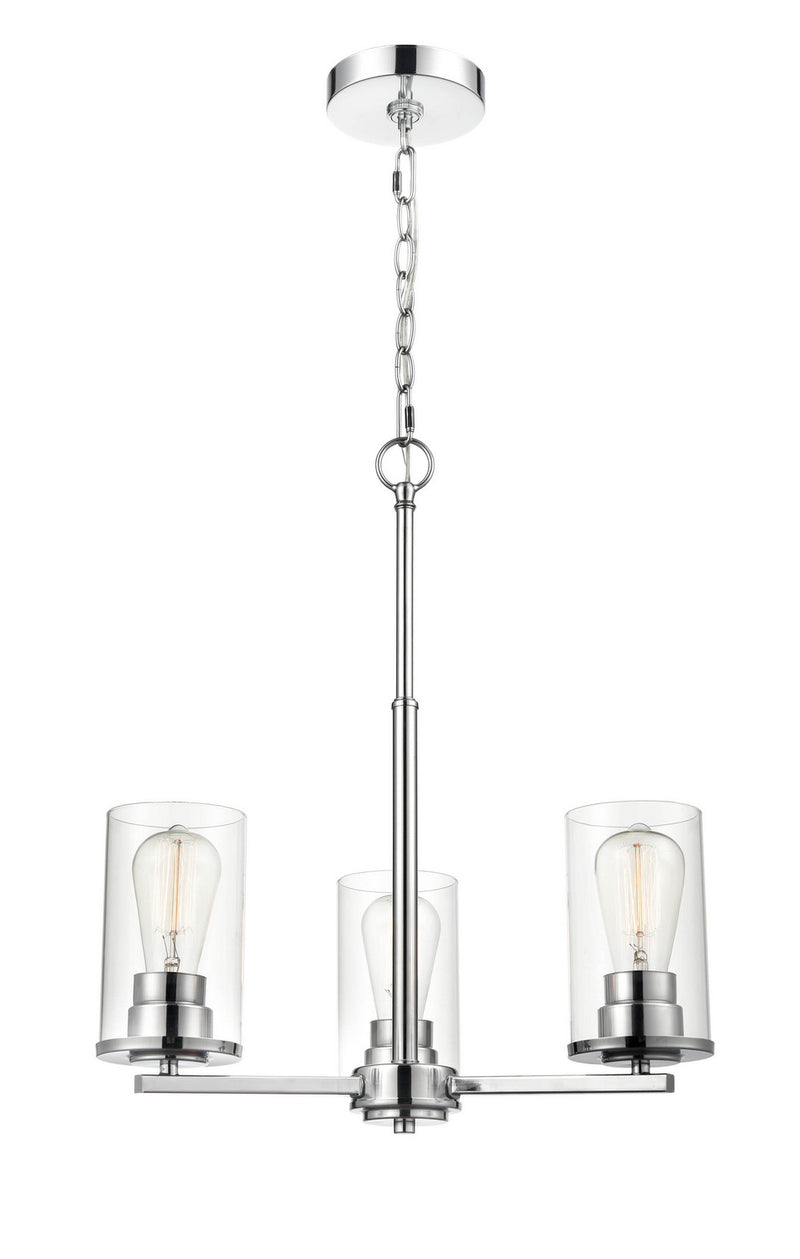 Millennium 2713-CH Three Light Chandelier, Chrome Finish at LightingWellCo