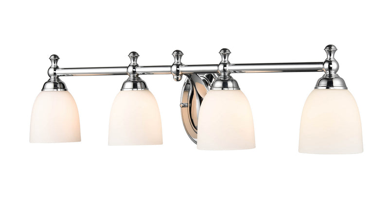 Millennium 4424-CH Four Light Vanity, Chrome Finish at LightingWellCo