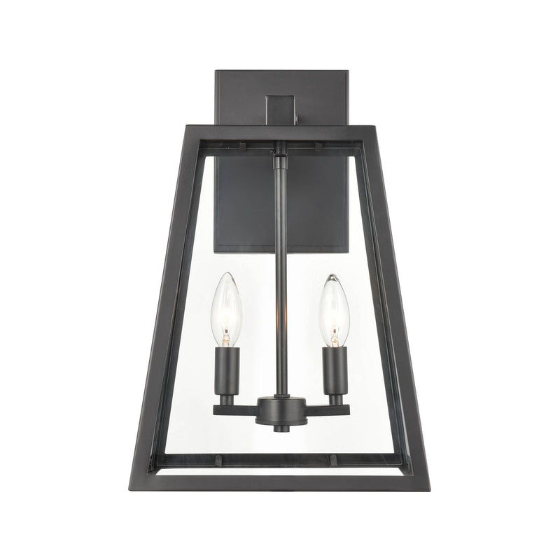 Millennium 8023-PBK Two Light Outdoor Lantern, Powder Coat Black Finish at LightingWellCo