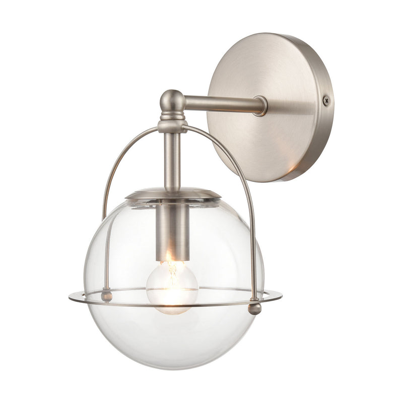 ELK Home 18630/1 One Light Vanity, Satin Nickel Finish - At LightingWellCo