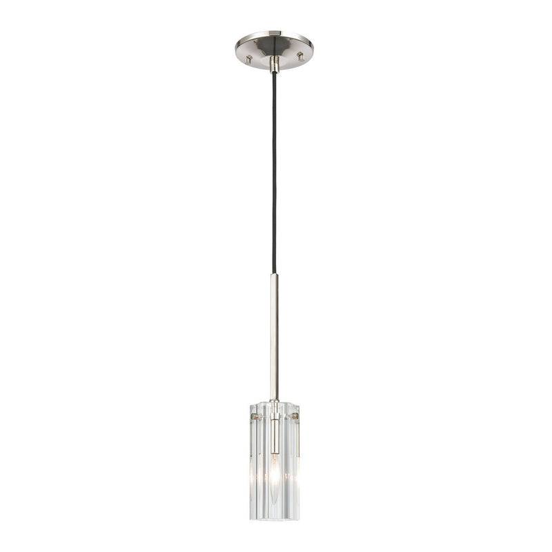 ELK Home 55069/1 One Light Mini Pendant, Polished Nickel Finish-LightingWellCo