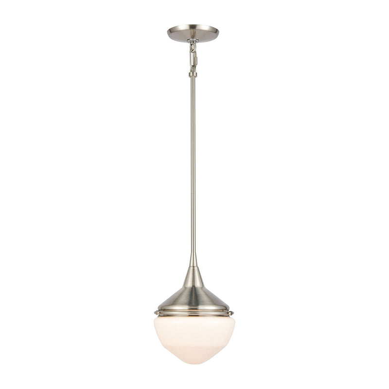 ELK Home 69284/1 One Light Mini Pendant, Satin Nickel Finish-LightingWellCo