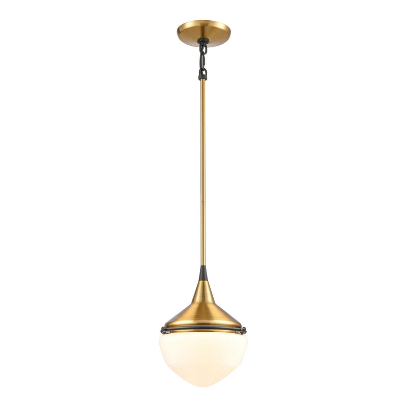 ELK Home 69383/1 One Light Mini Pendant, Satin Brass Finish-LightingWellCo