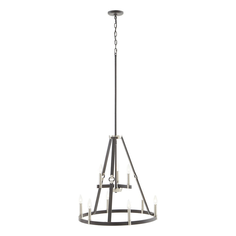 ELK Home 83450/6+3 Nine Light Chandelier, Espresso Finish-LightingWellCo