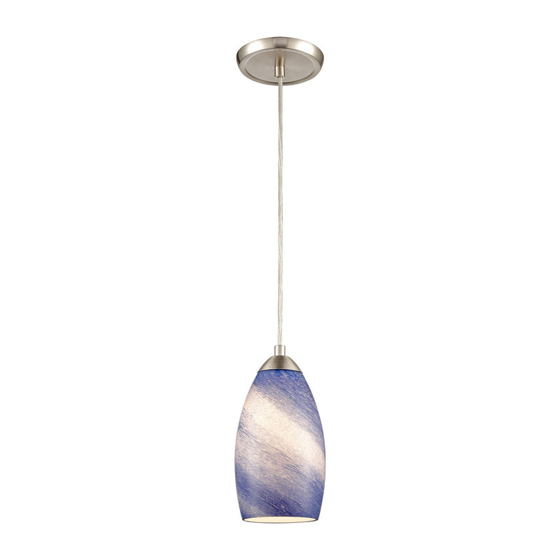 ELK Home 85311/1 One Light Mini Pendant, Satin Nickel Finish - At LightingWellCo