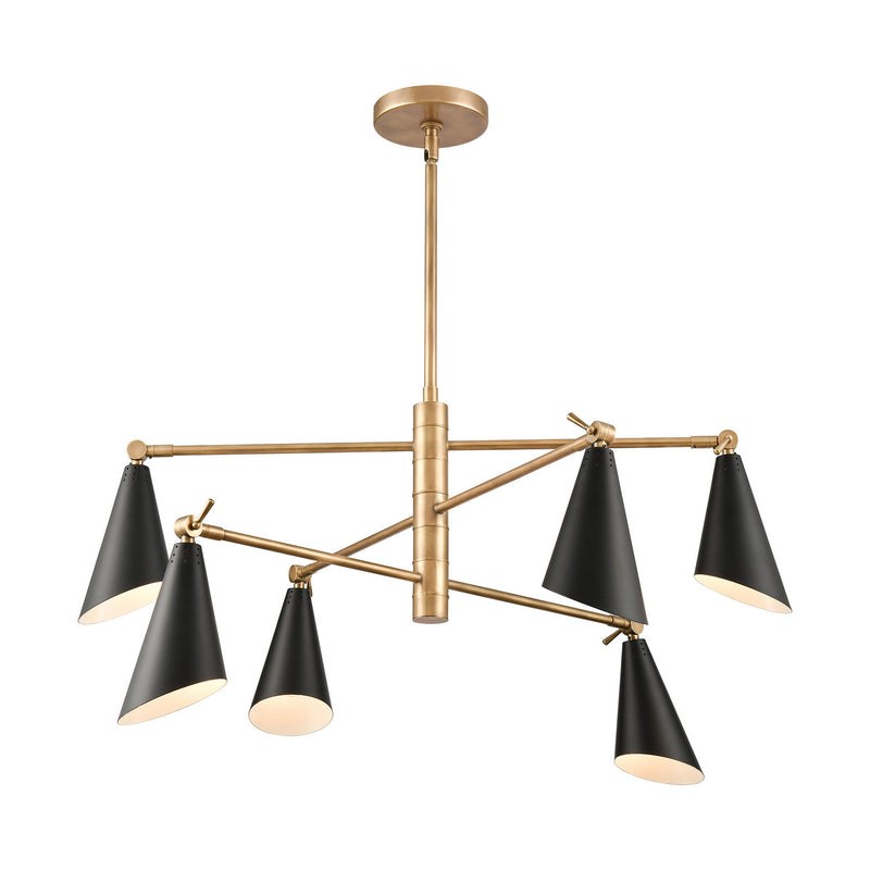 ELK Home 89217/6 Six Light Chandelier, Natural Finish-LightingWellCo