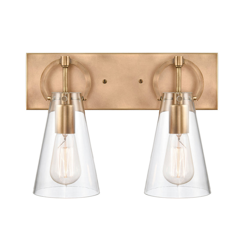 ELK Home 89301/2 Two Light Vanity, Brass Finish-LightingWellCo