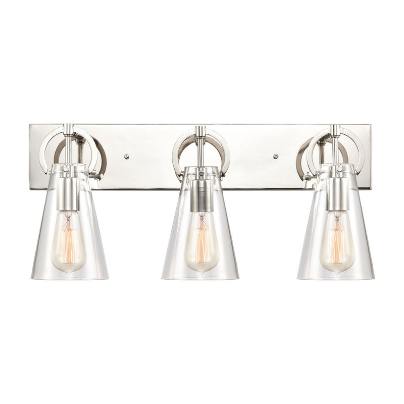 ELK Home 89322/3 Three Light Vanity, Polished Nickel Finish - At LightingWellCo