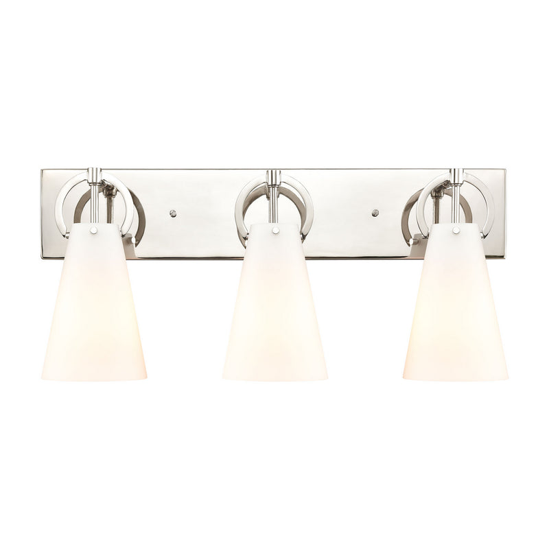 ELK Home 89522/3 Three Light Vanity, Polished Nickel Finish - At LightingWellCo