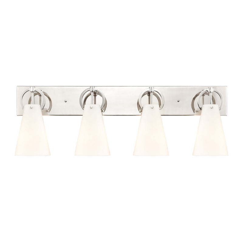 ELK Home 89523/4 Four Light Vanity, Polished Nickel Finish - At LightingWellCo