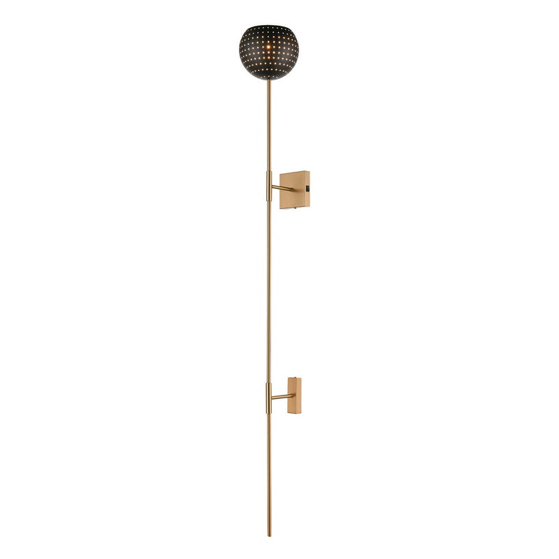 ELK Home D4652 One Light Wall Sconce, Black, Satin Brass, Satin Brass Finish - At LightingWellCo