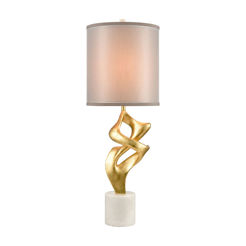 ELK Home D4696 One Light Table Lamp, Gold Leaf Finish-LightingWellCo