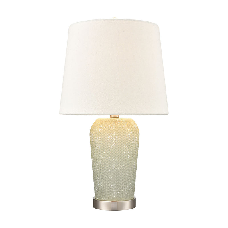 ELK Home S0019-8033 One Light Table Lamp, Salted Seafoam, Satin Nickel Finish-LightingWellCo