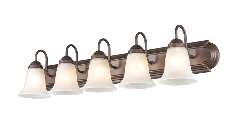 Millennium 4285-BZ Five Light Vanity, Bronze Finish at LightingWellCo