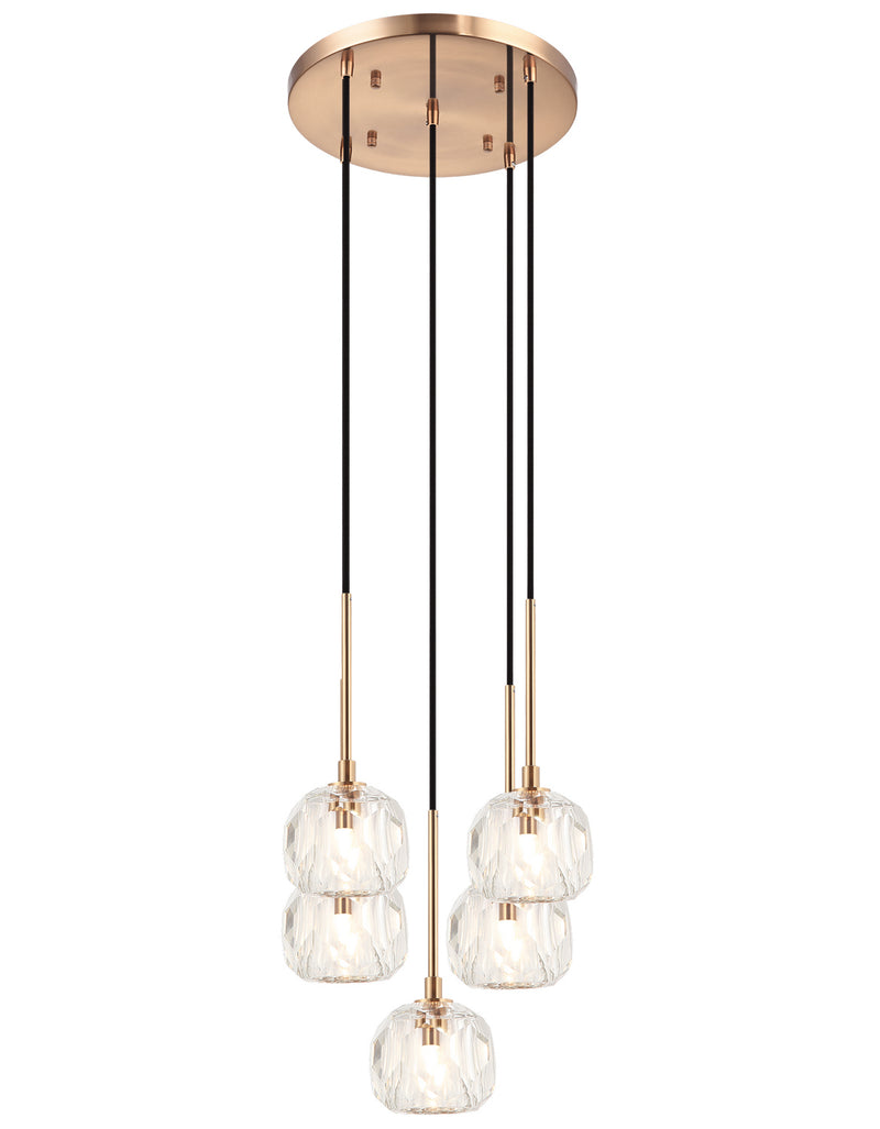 Matteo Lighting C61435AGBK Pendant, Aged Gold Brass Finish - LightingWellCo