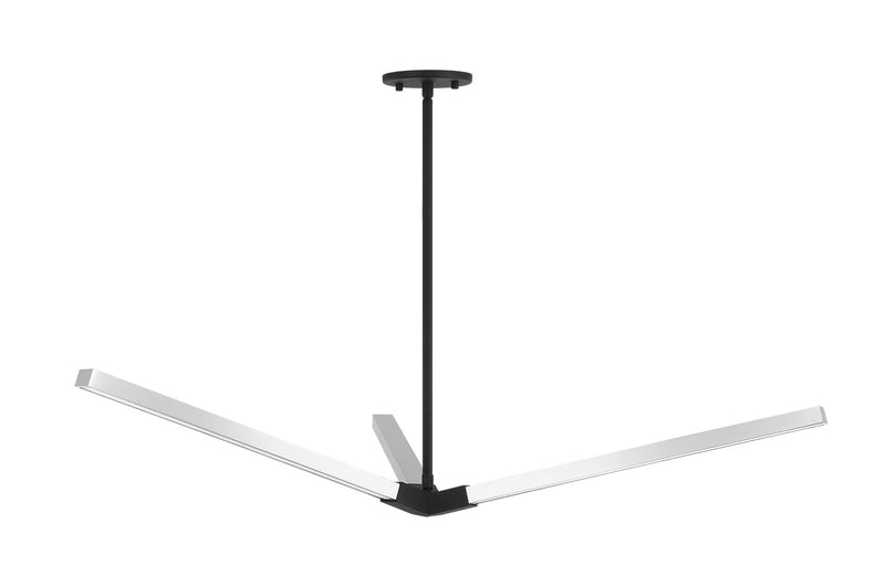 Matteo Lighting C66813MBCH Pendant, Matte Black / Chrome Finish - LightingWellCo