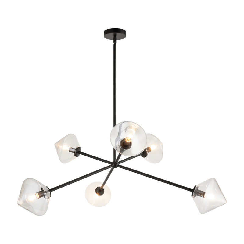 Matteo Lighting C81746BKCL Pendant, Black Finish - LightingWellCo