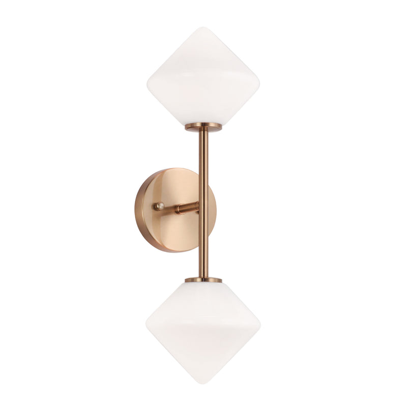 Matteo Lighting W81742AGOP Wall Sconce, Aged Gold Brass Finish - LightingWellCo