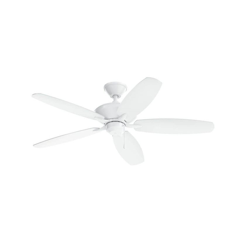 Kichler 330160MWH 52``Ceiling Fan, Matte White Finish-LightingWellCo