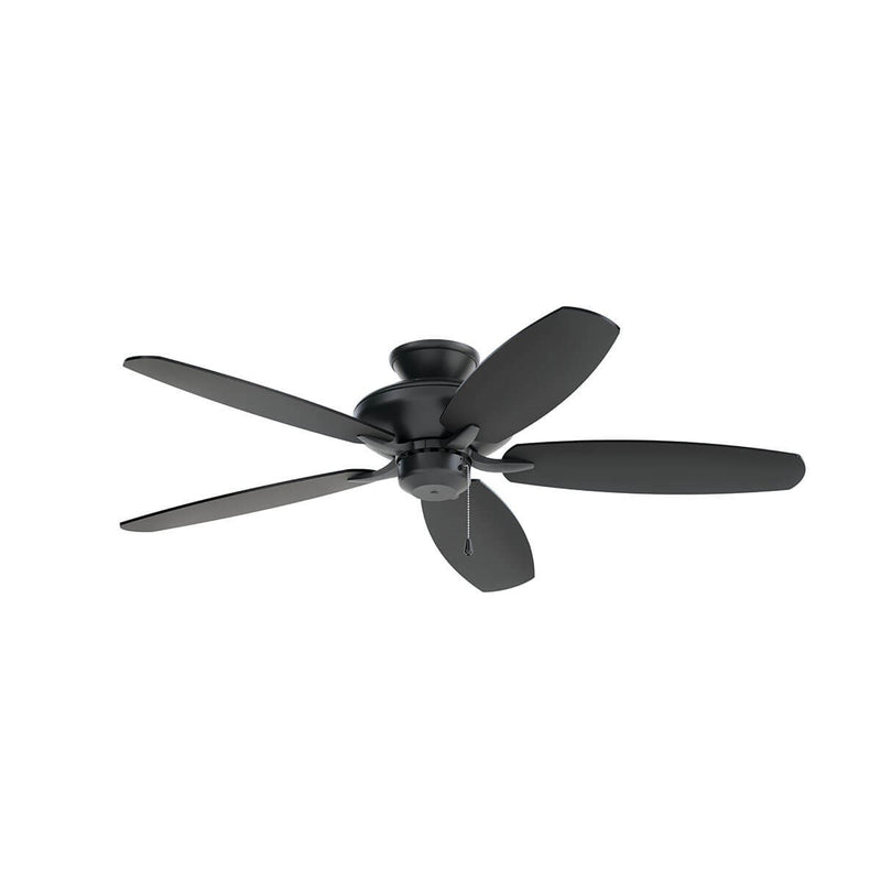 Kichler 330160SBK 52``Ceiling Fan, Satin Black Finish-LightingWellCo