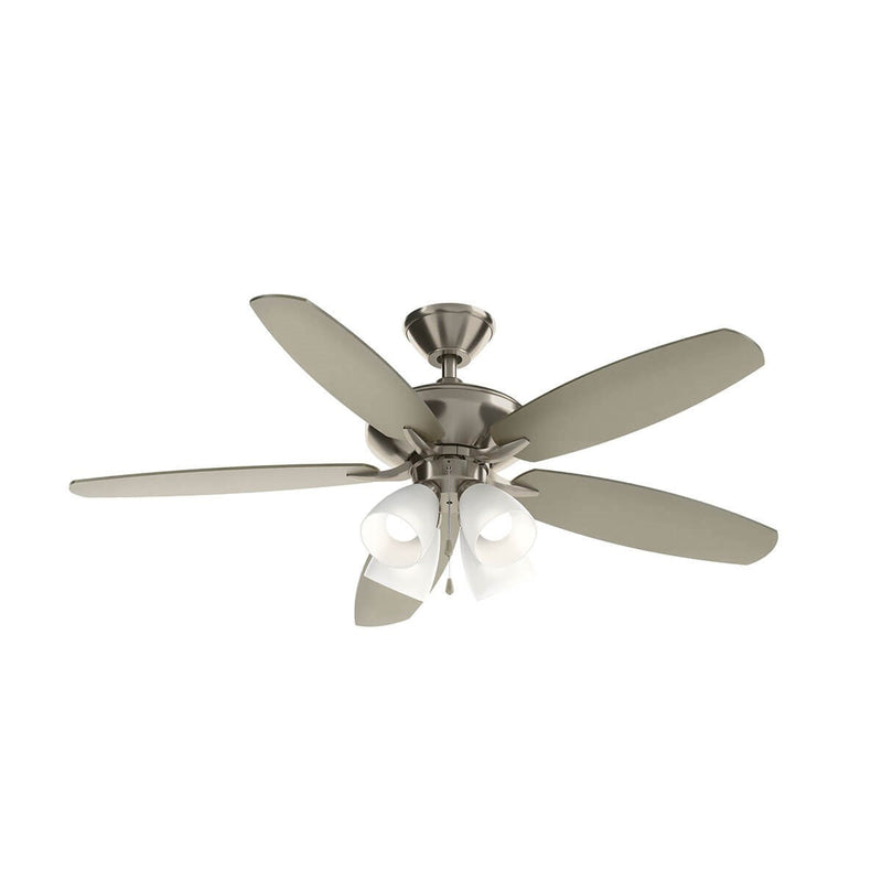 Kichler 330162BSS 52``Ceiling Fan, Brushed Stainless Steel Finish-LightingWellCo