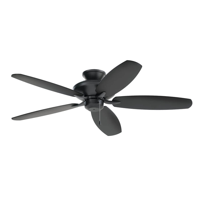 Kichler 330164SBK 52``Ceiling Fan, Satin Black Finish-LightingWellCo