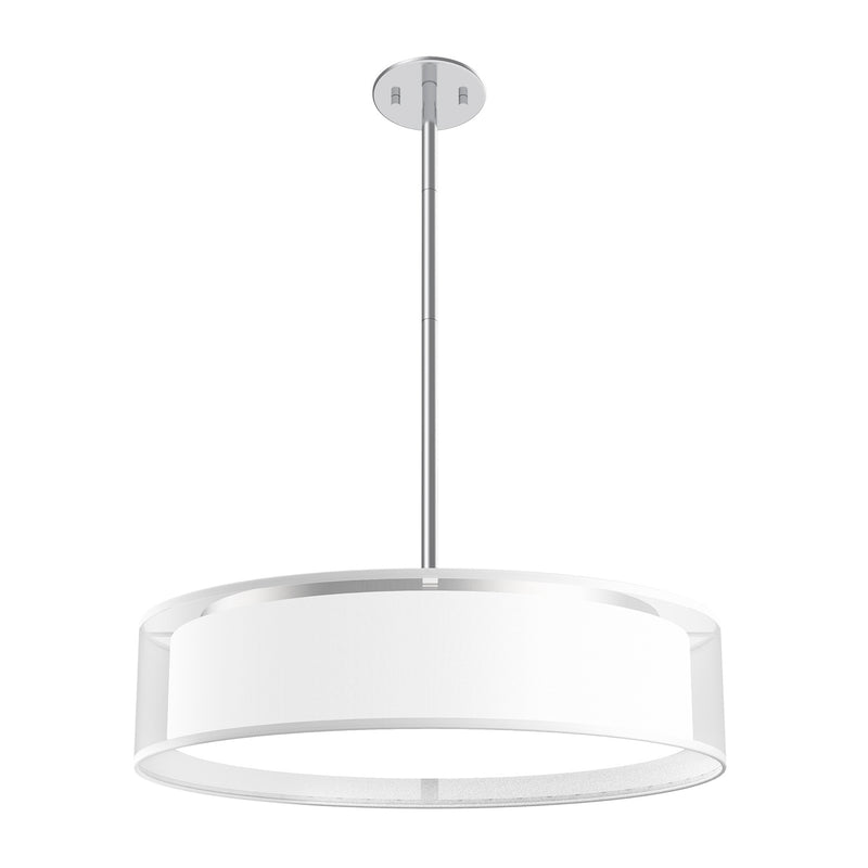 Kuzco Lighting PD7920-WOR LED Pendant, White Organza Finish-LightingWellCo