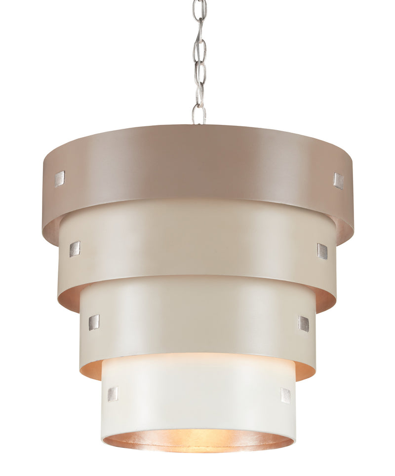 Currey and Company 9000-0852 One Light Pendant, Taupe/Champagne Finish-LightingWellCo