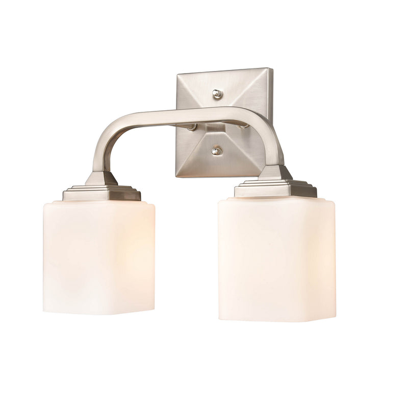 Millennium 4322-BN Two Light Vanity, Brushed Nickel Finish at LightingWellCo