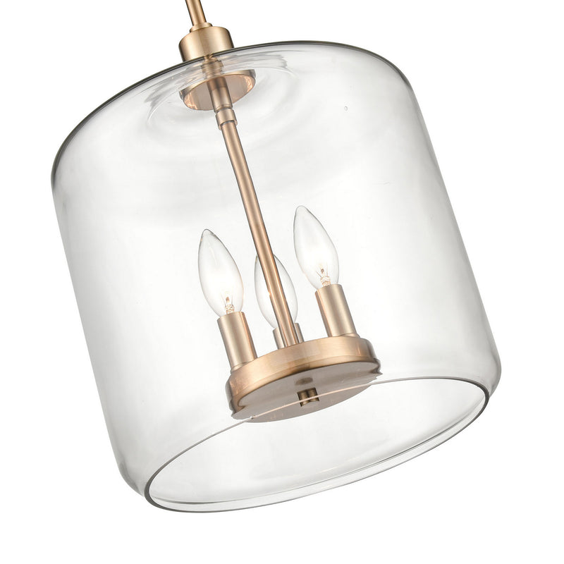 Millennium 6933-MG Three Light Pendant, Modern Gold Finish at LightingWellCo